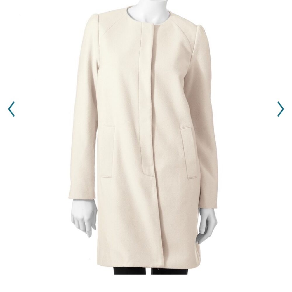 Collarless Elle coat